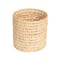 Household Essentials 9.75" Natural Handwoven Corn Leaf Waste Basket